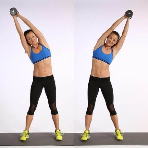 Yanlara doğru eğilir