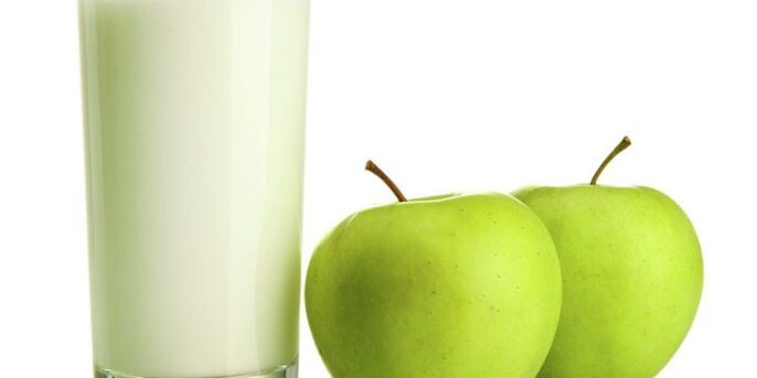 kilo kaybı için elma ve kefir